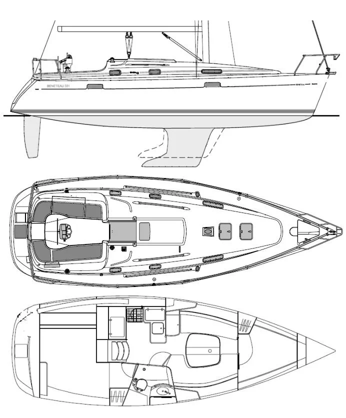 Archive Boat Classic seaページ | m) (10.3 331 Clipper Oceanis Beneteau - 2000 テーブル・机